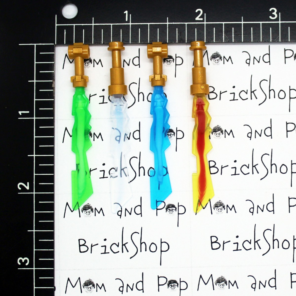 LEGO Ninjago Elemental Blade Set Earth Ice Lightning Fire Cole Zane Jay Kai - Main Image