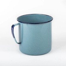 Calentador de Chocolatera Cinsa 2QT Azul Turquesa Esmalte Moteado en Acabado de Acero Nuevo con Etiquetas