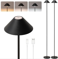 Recharable Floor Lp for Indoor/Outdoor, Cordl Tall Standing Lp 2 Pack