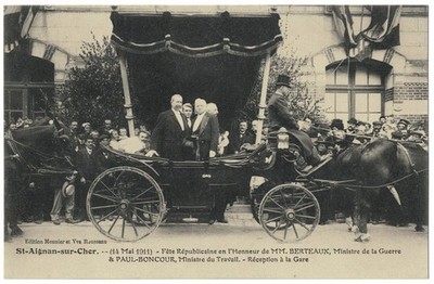 ST AIGNAN (41) - 14. Mai 1911 Empfang am Bahnhof