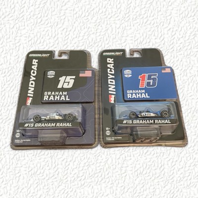 LOT 0F 2 GREENLIGHT 1/64 GRAHAM RAHAL 2022 + 2023 NTT INDYCAR SERIES