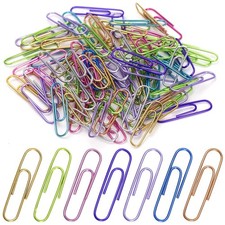 Jumbo Paper Clips,150pcs 2 Inch Large Clip, Assorted Large, Colored