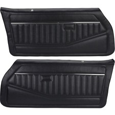 Pui 78fd70-p Standard Black Front Door Panels 78-81 Firebird Camaro Pair