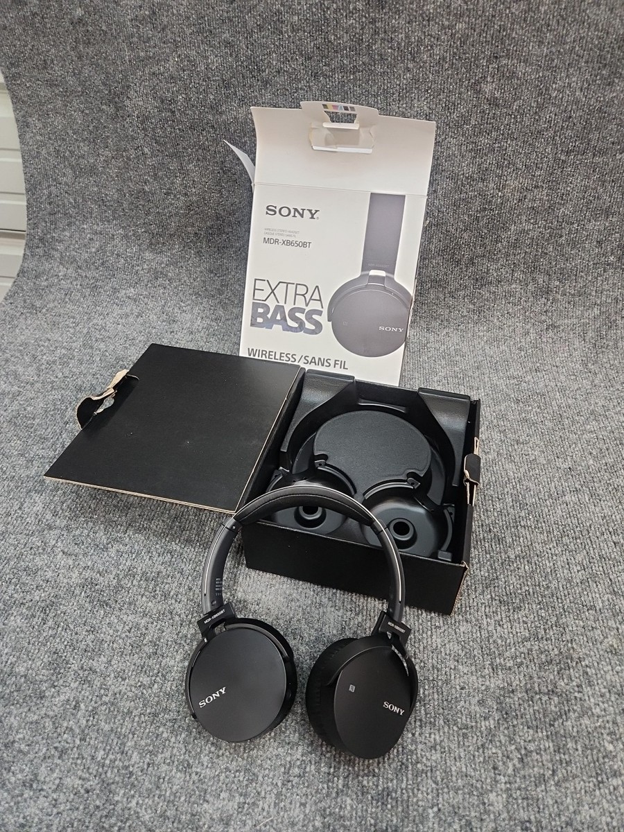 Sony Mdr-xb650bt/b Extra Bass Bluetooth Headphones Black for