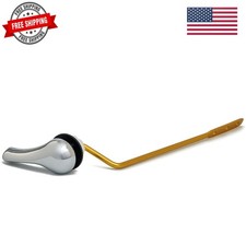 Universal Toilet Tank Flush Lever, Chrome Finish Handle with Metal Nut, Fits ...