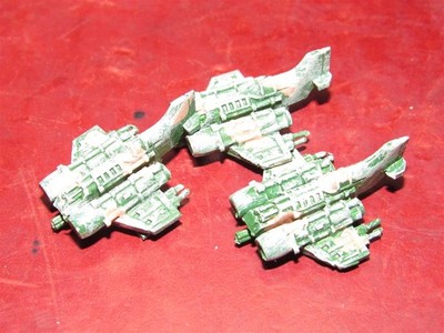 Warhammer Epic 40k: metal Imperial Guard Thunderbolt Fighters x3 b