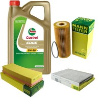 Inspektionskit Filter Castrol 5L ÖL 5W30 FüR Vw Caddy Ii Kasten 9K9A 1.9 Sdi