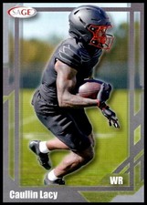 2026 Caullin Lacy Sage Low Series Silver FOOTBALL #4 Louisville Cardinals