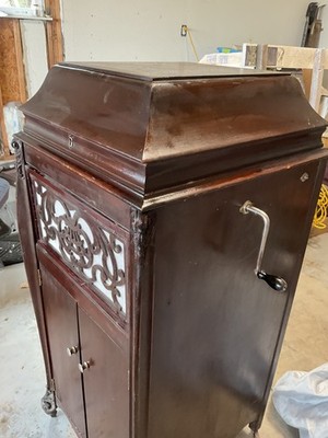 Antique Sears Hand Crank Silvertone Floor Model Phonograph | eBay