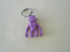 KIPLING Mauve Rubber Monkey Keychain Keyring ...