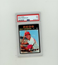 1971 Topps PSA 7  #14 Dave Concepcion Rookie Razor sharp and Chipless