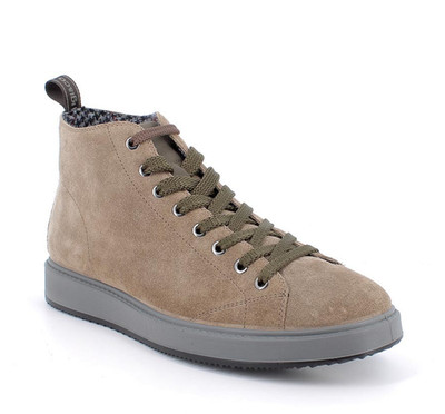 Igi&co 8634055 Polnische hohe Sneaker Wildleder beige Made in Italy
