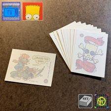 Skybox Simpsons Series 1 1993 - Juego completo de 10 tarjetas de tatuaje