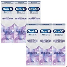 6x Oral-B 3D White Advanced Luxe Toothpaste 75ml Whitening Bulk Pack NEW 40.64 per litre