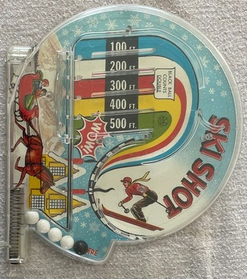 Marx Ski Shot Bagatelle in Box! Pin Ball Game