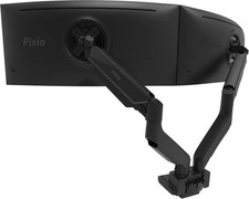 Premium Dual Monitor Arm Stand - Fits 35" Screens, Height Adjustable, Heavy-Duty