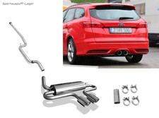 Fox Racing-Auspuffanlage ab Kat Ford Focus 3 ST Tunier 2x100mm doppelwandig
