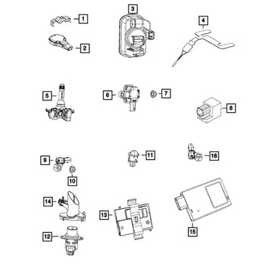 68335885AA Mopar Longitudinal Acceleration Sensor for Fiat 500X ProMaster 3500