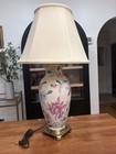 Vintage Wildwood Chinoiserie Floral Table Lamp Famile Rose Style 3-way 29.5” — photo 1