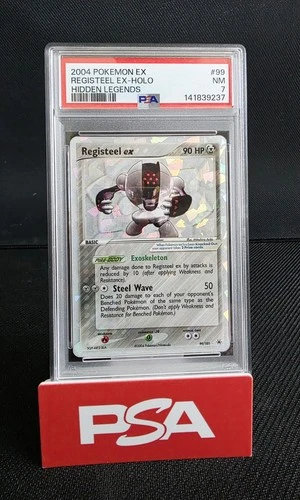 Pokémon TCG Registeel EX EX Hidden Legends 99/101 Holo Holo Rare EX PSA 7