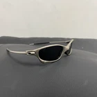Oakley Juliet 1.0 X-Metal Polarized Sunglasses Silver Frames Black Lens Vintage