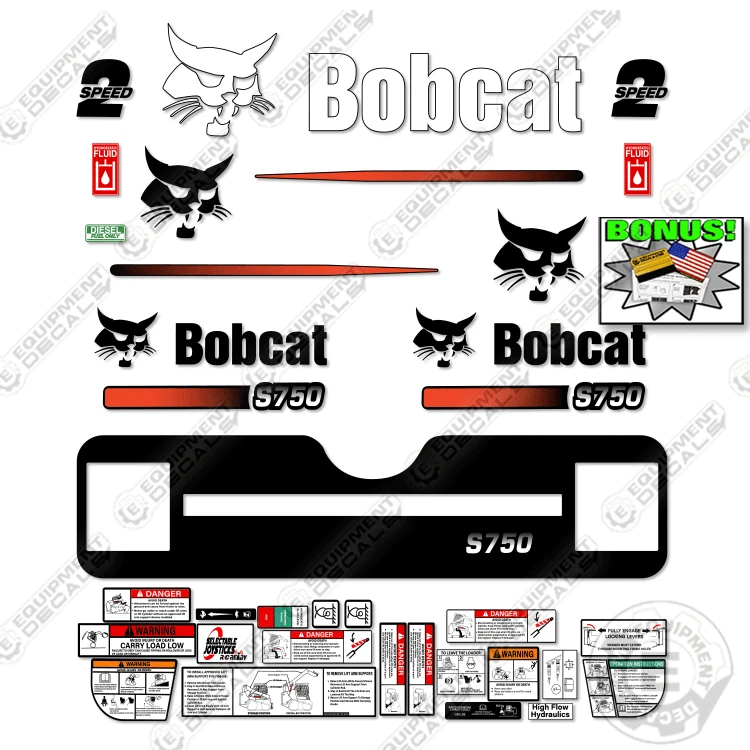 Bobcat S185 Turbo High Flow Loader Aftermarket Decal / Aufkleber / Ade