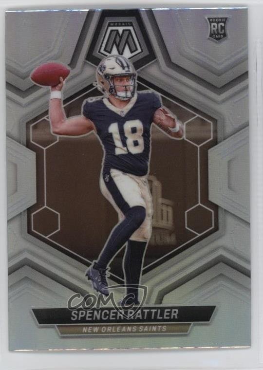 2024 Panini Mosaic Rookies Silver Prizm Spencer Rattler #393 Rookie RC