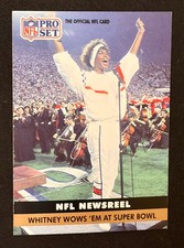 1991 NFL Pro Set - #350 Whitney Houston