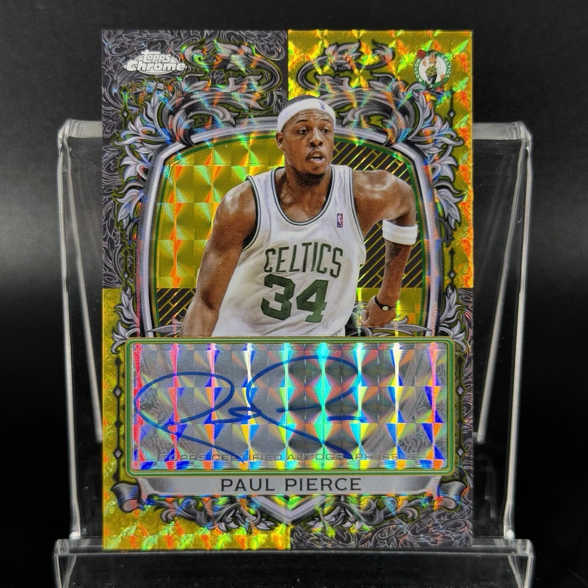 Topps Paul Pierce Basketball Autographed Sports Trading Cards