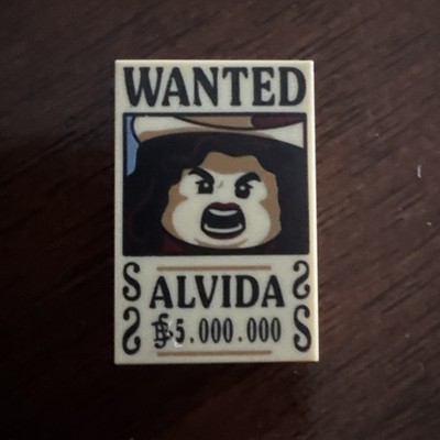 Lego One Piece Alvida Wanted Poster Tile From Going Merry Pirate Ship 75639