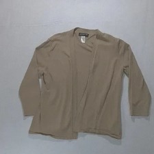 Jones New York size XL tan cardigan single hook closure