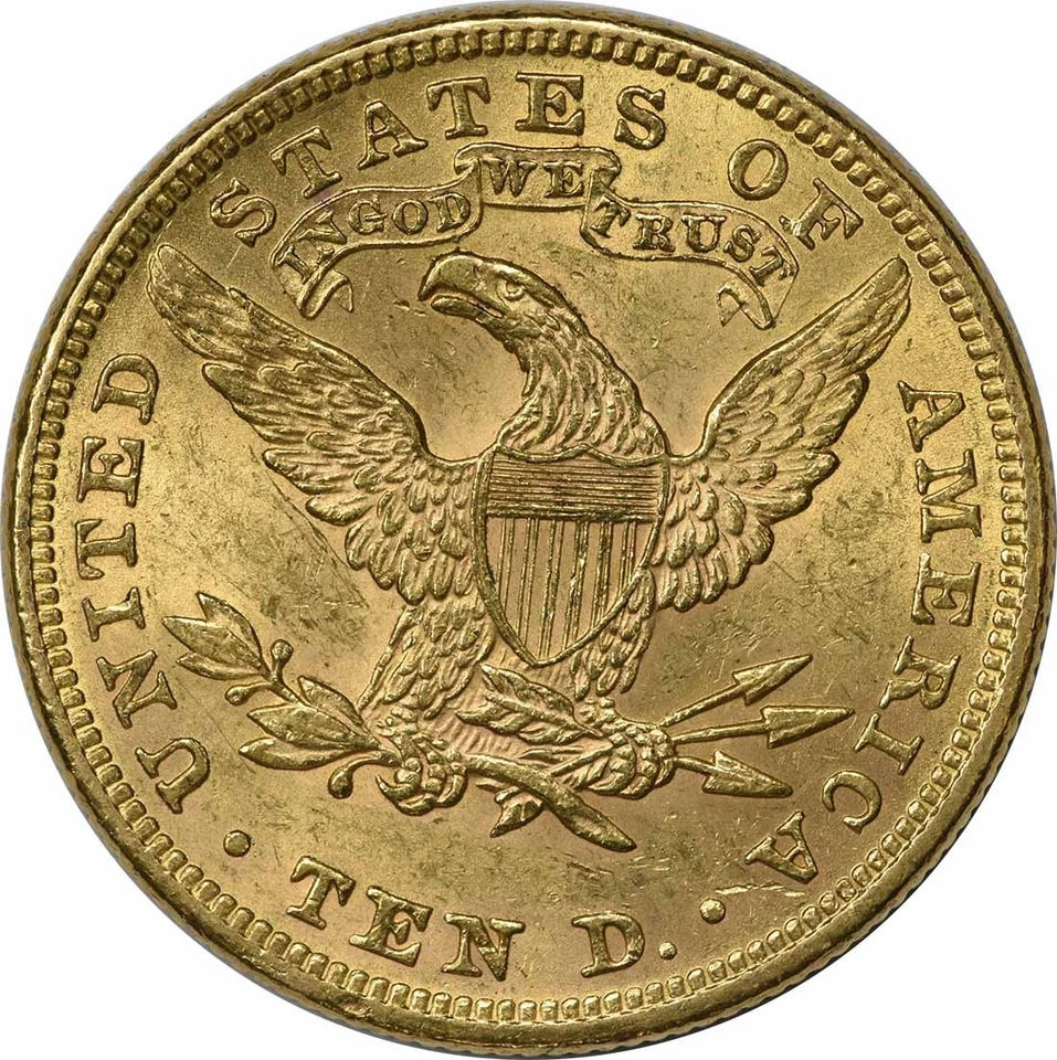 1899 $10 Gold Liberty Head AU Slider Uncertified #858 - Image 2 of 2