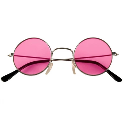 Lunettes de hippie roses - Photo 1/4