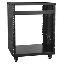 12U AV Rack Stand,300 lbs Capacity,Network Stereo Recording Studio Rack with L