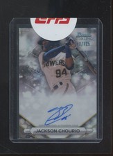 2023 Bowman Sterling Wave Refractor Jackson Chourio RC Rookie AUTO 40/125