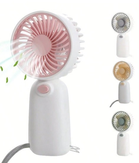 Mini Handheld Fan Portable Powerful Desk Cooler Cooling USB Rechargeable 4000MAH