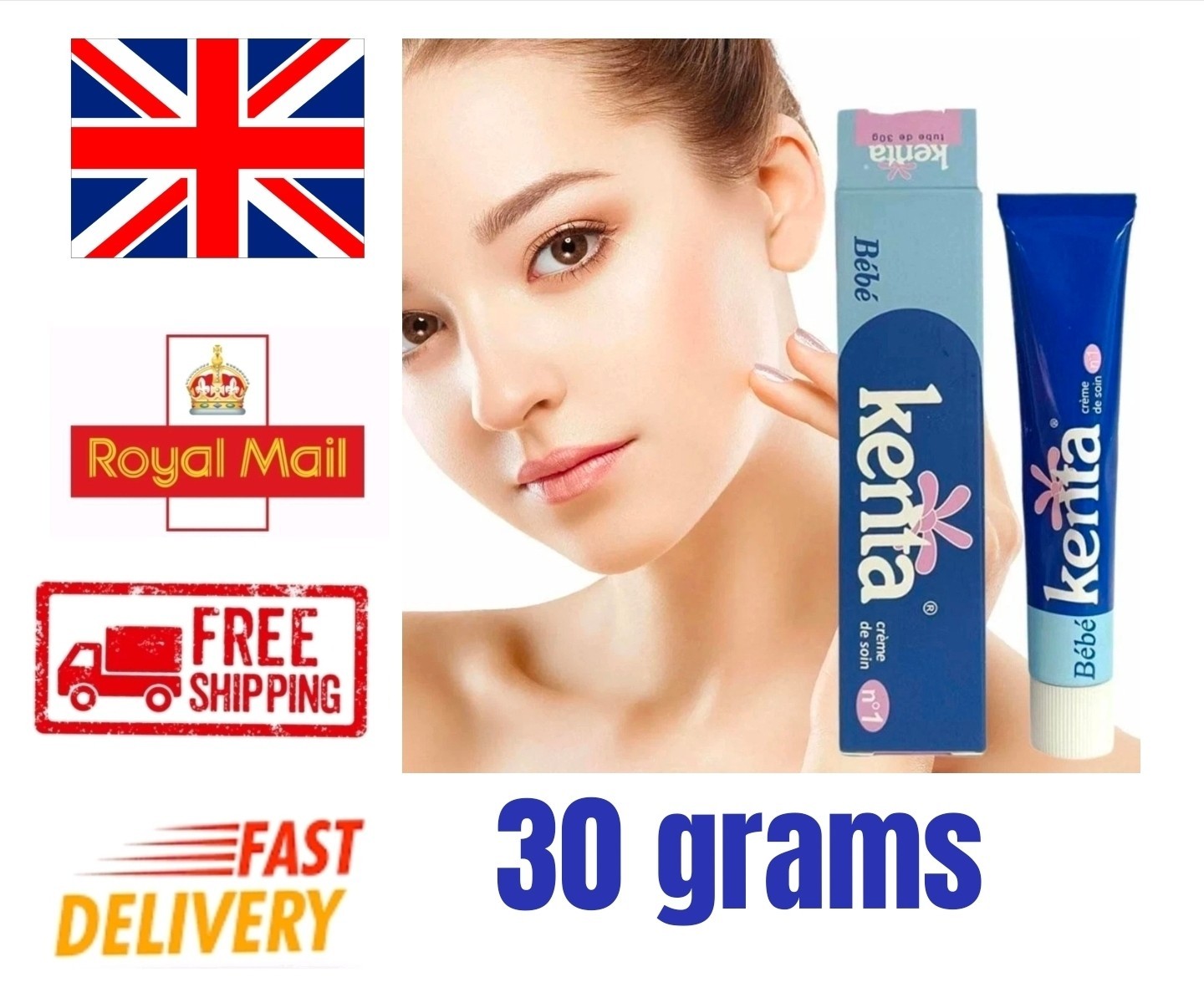 Crema Kenta 30 g reafirmante iluminadora blanqueadora piel sensible