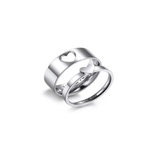 I Love You Couple Ring for Women Men, Heart Couples  Rings Heart Couples Wedding