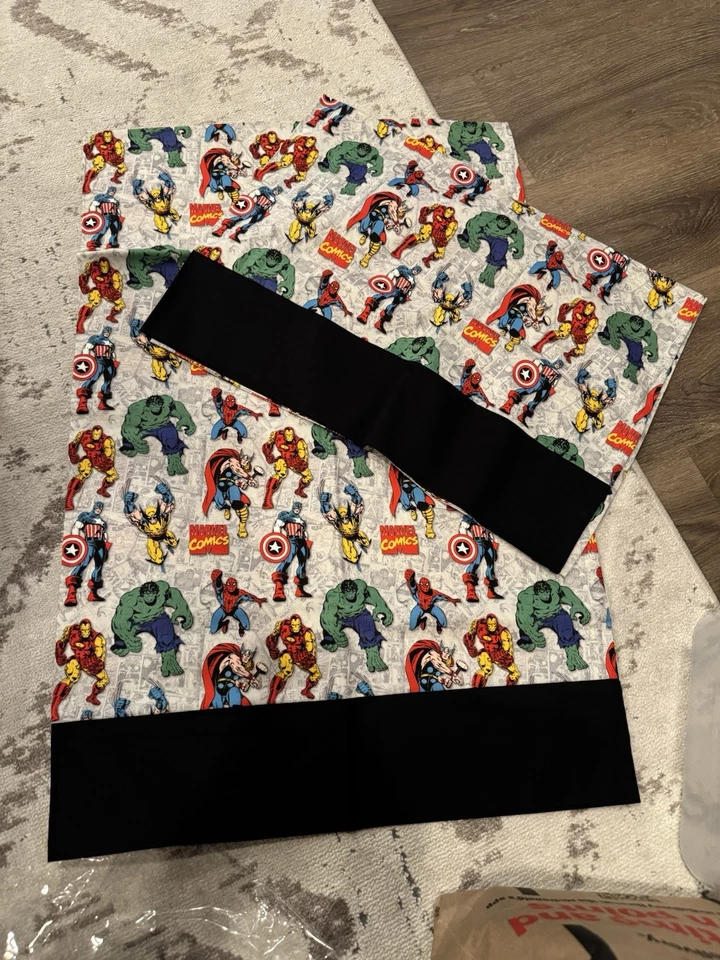 Custom Made Marvel Comics Pillowcases Set of Two Twin Size Pillowcases New NWT - Image 2 of 3