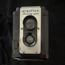 Argus Argoflex Seventy-Five Vintage TLR Film Camera, Black, 120mm Pre-Owned