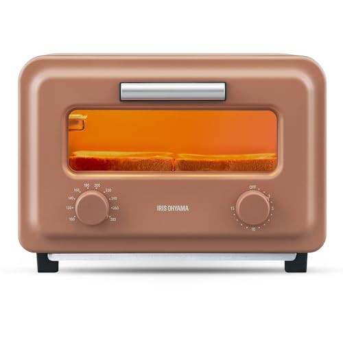 IRIS OHYAMA Oven Toaster 2 Slices Steam Instant Heating Saves Time