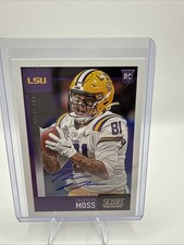 Thaddeus Moss 2020 Score Autograph/Signed/Auto #411 LSU Tigers Rookie Card. rookie card picture