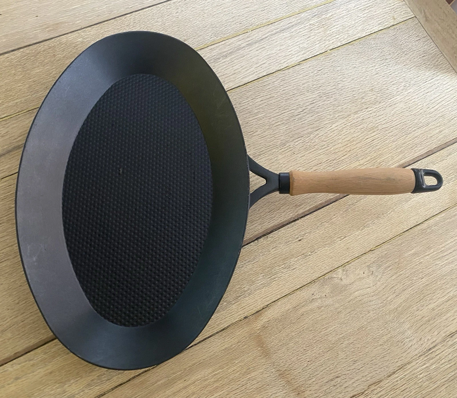 Risoli Fish Frying Pan Non Stick Aluminium Wooden Handle 42cm x 26cm x 6cm Italy