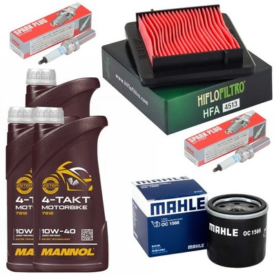 Wartung Öl Set 3L Ölfilter Luftfilter Zündkerze für Yamaha XP 560 Tmax SJ 20-26