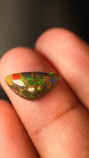 Ethiopian Opal 3.3 Ct Crescent Moon Shaped Ca...