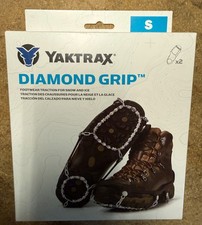 Yaktrax Diamond Grip Unisex Rubbersteel Snow And Ice Traction Black W 5-7m 5-6