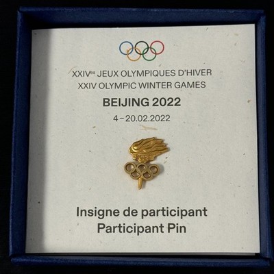 BEIJING 2022 WINTER Olympic Games PARTICIPANT pin badge