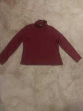 Ariat Sport Burgundy Turtleneck Equestrian Logo. Women’s XL