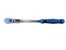 Matco Tools Usa 38dr Blue Snap Lock Flex Head Black Chrome Ratchet Bfr128blf
