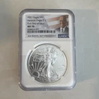 2021 SILVER EAGLE NGC MS70 STRUCK AT PHILADELPHIA BIDEN    FDI TYPE 1